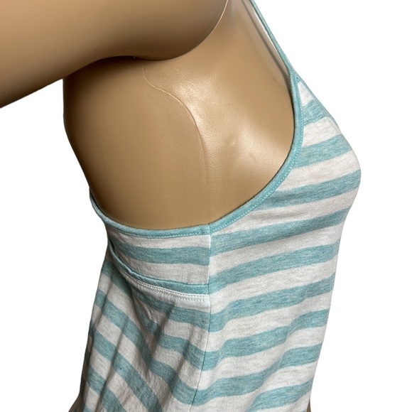 LOLE S BRILEY  DRESS halter short summer dress. spaghetti straps,stripes - Picture 6 of 15